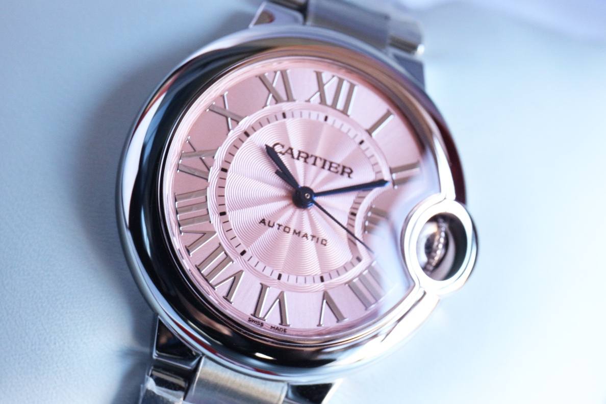 Cartier Ballon Bleu 33mm Silver Guilloché Dial (WGBB0042)