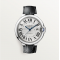 Cartier Ballon Bleu 42mm Silver Dial, Black Leather Strap (WSBB0026)