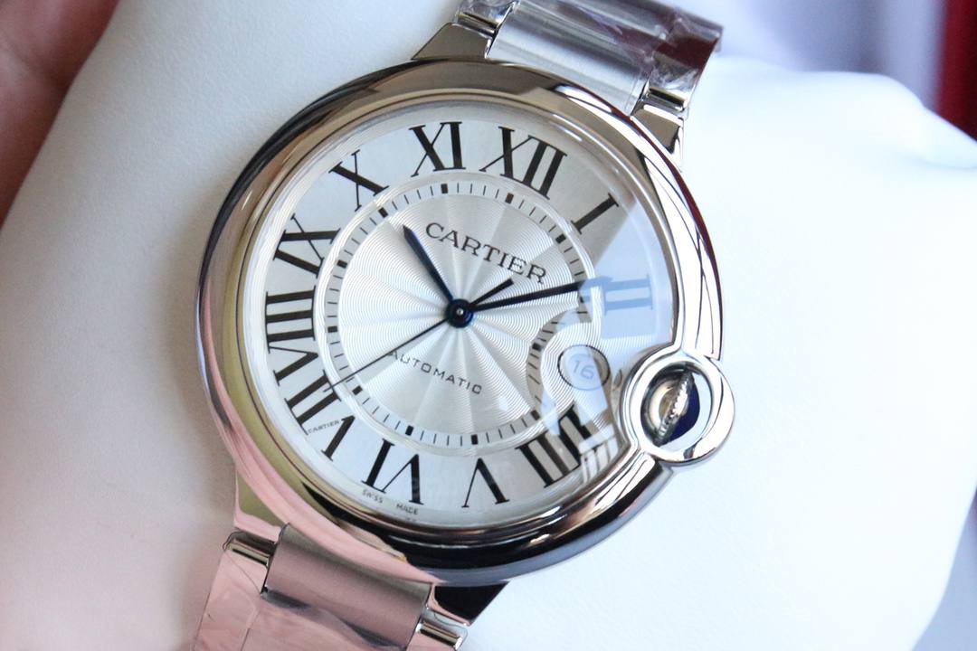 Cartier Ballon Bleu 42mm Silver Guilloché Dial (WSBB0049) ​