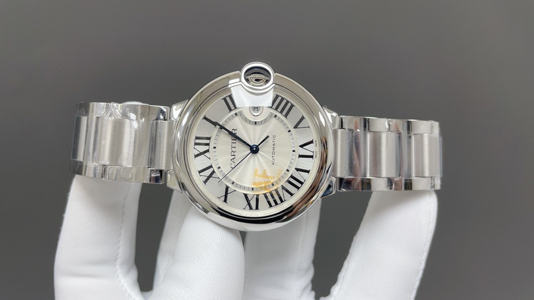 Cartier Ballon Bleu 42mm Silver Guilloché Dial (WSBB0049) ​