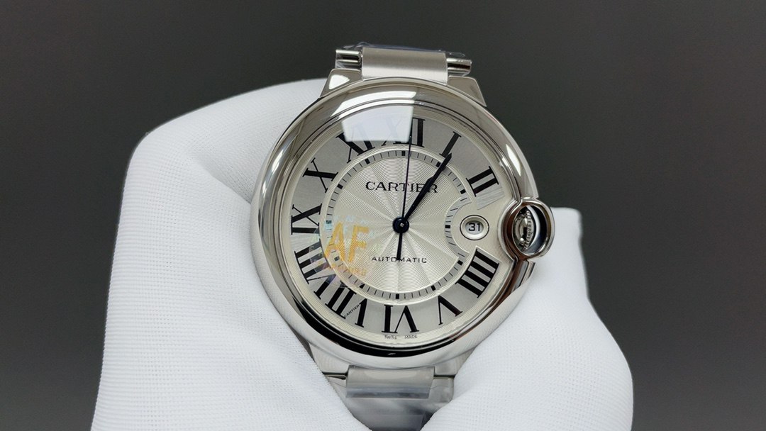 Cartier Ballon Bleu 42mm Silver Guilloché Dial (WSBB0049) ​