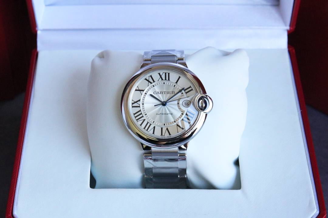 Cartier Ballon Bleu 42mm Silver Guilloché Dial (WSBB0049) ​