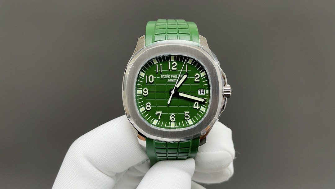 Patek Philippe Aquanaut White Gold Khaki Green (5168G)